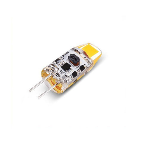 Image of 10 Pack G4 LED Light Bulb Bi-Pin Silicon Encapsulation 12V 1 W 0705 COB LEDs CRI>80 100-110Lumen 10W Equivalent