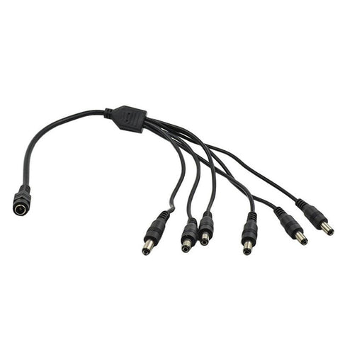 Image of DC5.5x2.1mm Female to Male Connector Cable Family Collection DC Plug DC Conversion Cable DC Splitter