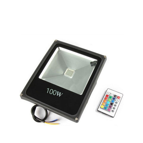 Image of RGB Color Changing LED Floodlight with Remote Controller IP65 Waterproof