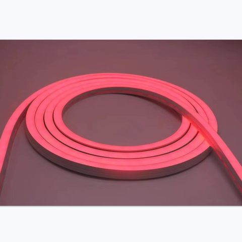 Image of 1M/5M/10M/20M Pack of T1616 LED Neon Light Housing Kit with End Caps and Mounting Clips, Flexible Neon Channel Fit for 10/12 Wide LED Strip Lights