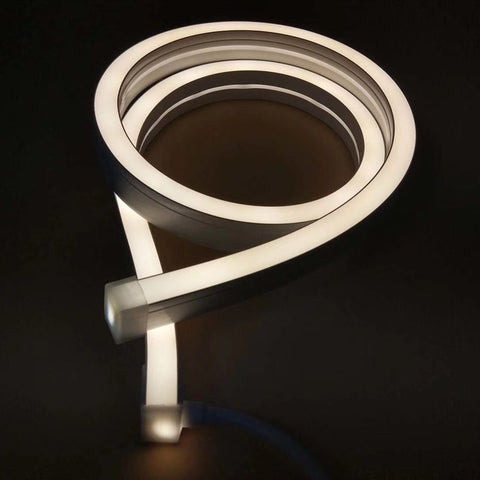 Image of 1M/5M/10M/20M Pack of T1010 LED Neon Light Housing Kit with End Caps and Mounting Clips, Flexible Neon Channel Fit for 6mm Wide LED Strip Lights