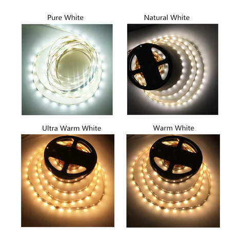 Image of 2700K/3000K/4000K/5500K White Color DC 12V Dimmable SMD2835-300 Flexible LED Strips 60 LEDs Per Meter 8mm Width 1000lm Per Meter LED Tape Light