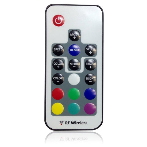 Image of DC5-24V 12A RGB LED Dimmer Controller with Mini RF Wirelless 17keys Remote Controller for SMD5050 3528 RGB LED Strip Lights