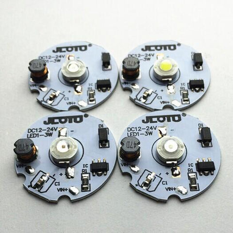 Image of 1W 3W DC12V-DC24V LED PCB Component 30mm Wide Round Board