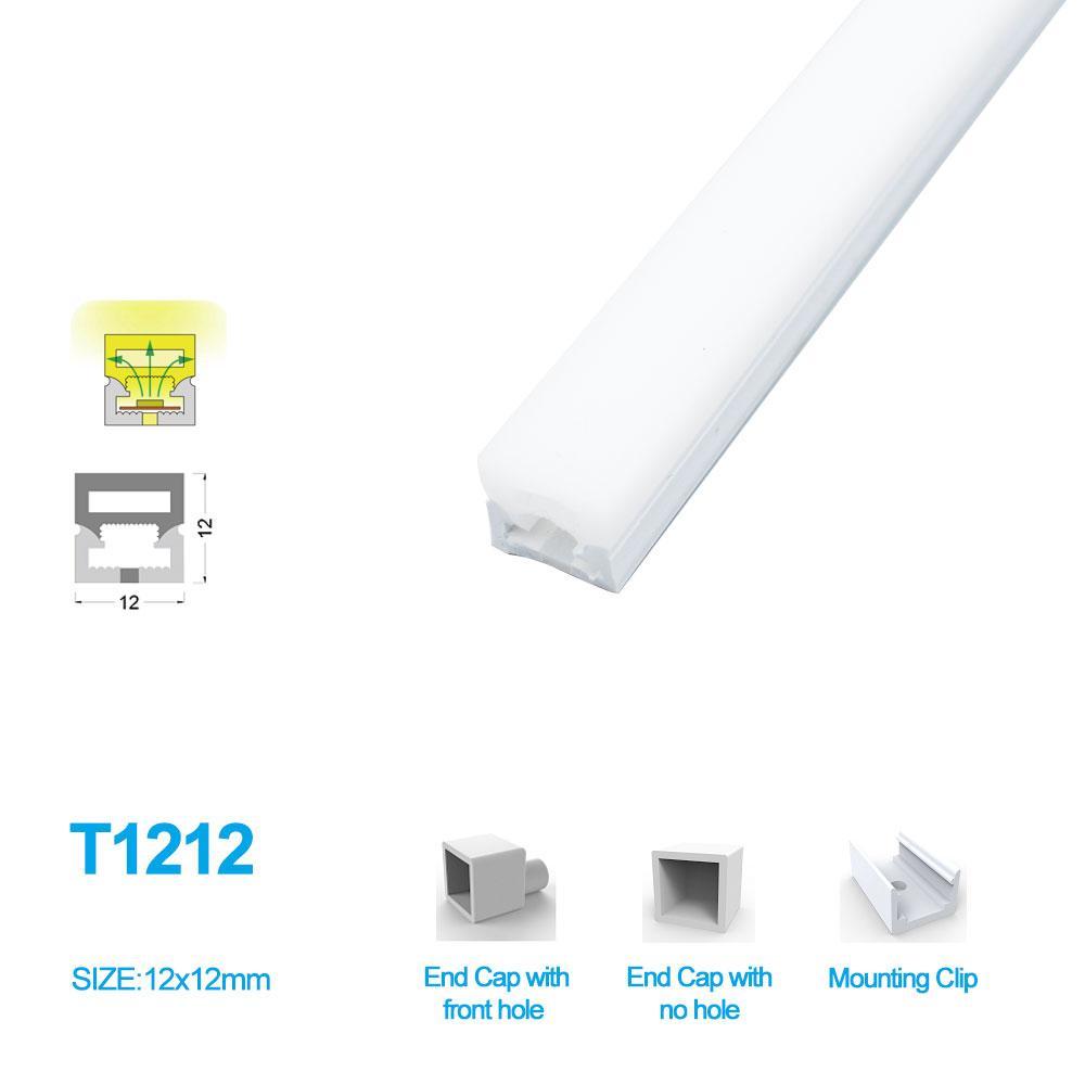 16.4FT DC12V T1212 Silicone LED Neon Flexible  IP67Waterproof Strip Lights for DIY Indoor Outdoor Decorative Signs Letters