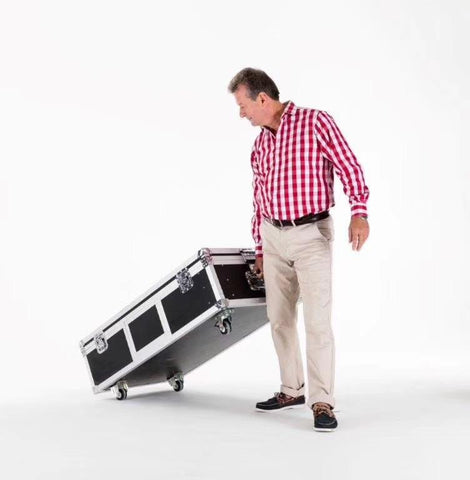 Image of EP-M Series 2SQM Kit Indoor 3.9mm Foldable Mobile LED Poster Remote Controlled LED Display Screen in Moveable Airflight Case