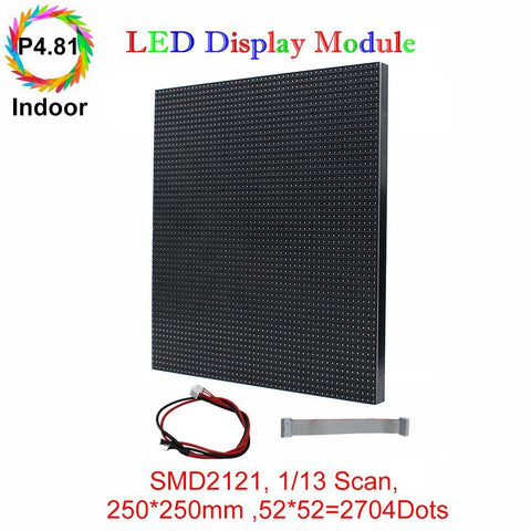 Image of M-ID4.81 P4.81 Rental Sereis LED Module,Full RGB 4.81mm Pixel Pitch LED Display Tile in 250*250mm with 2704 dots, 1/13 Scan, 800 Nitsfor indoor Display