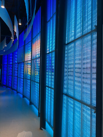 Image of aClear Series P3.9/7.8mm Transparent LED Display 1500nits/4500nits in Size 1000x500mm Aluminum Cabinet for Indoor Installation for Glass /Window