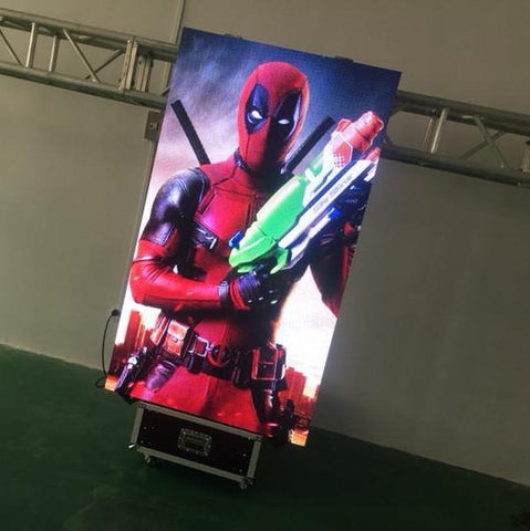 Image of EP-M Series 2SQM Kit Indoor 3.9mm Foldable Mobile LED Poster Remote Controlled LED Display Screen in Moveable Airflight Case