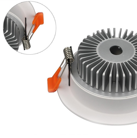 Image of LED Downlight 3W/5W/7W/9W/12W/15W/18W/24W CRI80 COB Fixed Head Flat Diffuser Ceiling Light-DXL Series