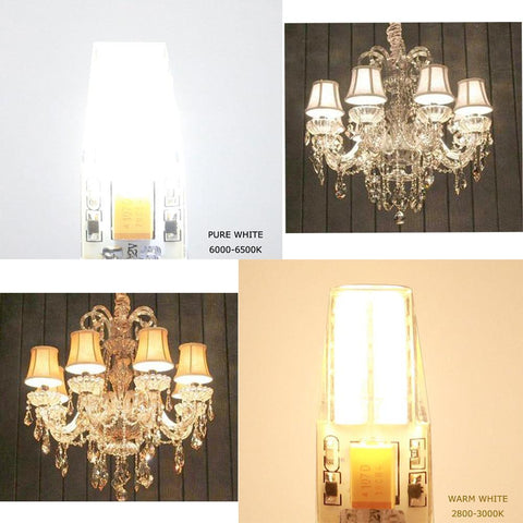 Image of 10 Pack G4 LED Light Bulb Bi-Pin base Silicon Encapsulation 12V 2 Watt CRI>80 200-220Lumen 10x2835 LEDs AC/DC10-20V 20W Equivalent Halogen LED Replacement