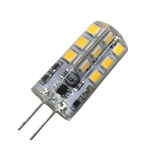 Image of 10 Pack G4 LED Light Bulb Bi-Pin Silicon Encapsulation 12V 2.5 W 150-180Lumen 24x2835 LEDs Dimmable 25W Equivalent
