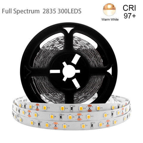 Image of 16.4Feet (5Meter) SMD2835 300LED 12VDC 30Watt True Color CRI95+ High Color Accuracy LED Flexible Strip Light that Produce Full Spectrum Natural Light