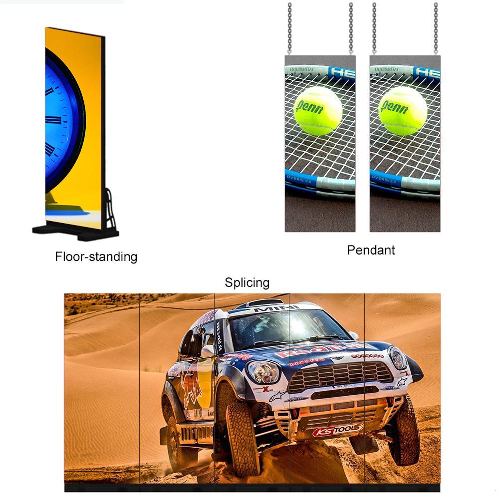 EPOG Series Frameless Outdoor LED Poster Display with GOB Protective Front/Black All in IP65 with 2.6 | 2.9mm Pixel Pitch in 750x2000mm Large Display Area