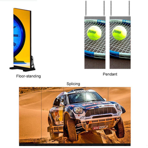 Image of EPOG Series Frameless Outdoor LED Poster Display with GOB Protective Front/Black All in IP65 with 2.6 | 2.9mm Pixel Pitch in 750x2000mm Large Display Area
