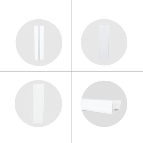 Image of 1M/5M/10M/20M Pack of T1616 LED Neon Light Housing Kit with End Caps and Mounting Clips, Flexible Neon Channel Fit for 10/12 Wide LED Strip Lights