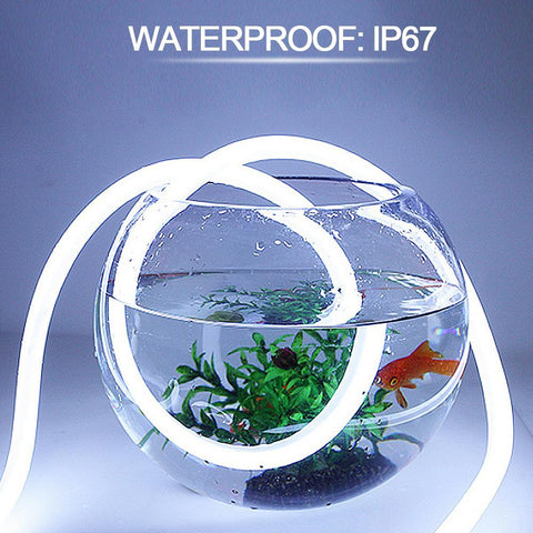 Image of 1M/5M/10M/20M Pack of T13D LED Neon Light Housing Kit with End Caps and Mounting Clips, Flexible Neon Channel Fit for 5mm Wide LED Strip Lights