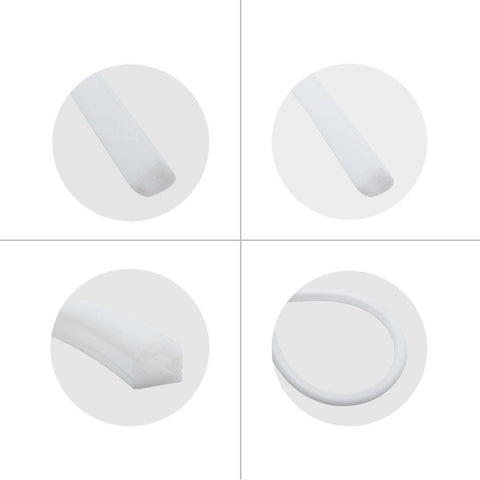 Image of 1M/5M/10M/20M Pack of T1313 LED Neon Light Housing Kit with End Caps and Mounting Clips, Flexible Neon Channel Fit for 8mm Wide LED Strip Lights