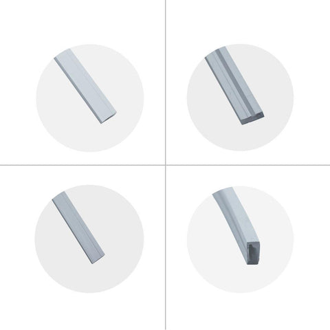 Image of 1M/5M/10M/20M Pack of T0511 LED Neon Light Housing Kit with End Caps and Mounting Clips, Flexible Neon Channel Fit for 8mm Wide LED Strip Lights