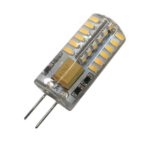 Image of 10 Pack G4 LED Light Bulb Bi-Pin Silicon Encapsulation 12V 2W 140-160Lumen 48x3014 LEDs Dimmable 20W Equivalent