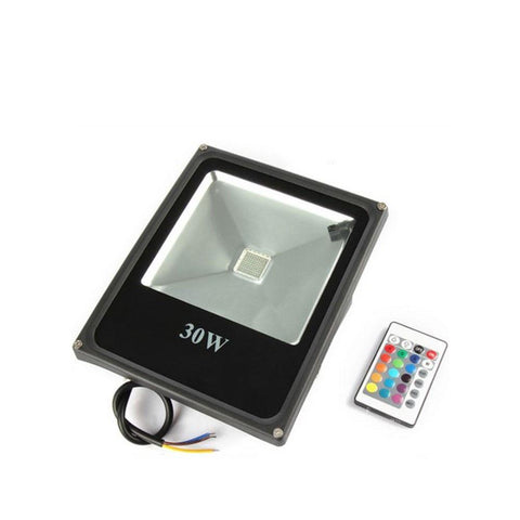 Image of RGB Color Changing LED Floodlight with Remote Controller IP65 Waterproof