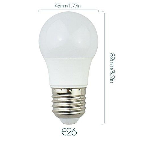 Image of 6 Pack 3Watt 250LM G4 LED Bulb Light (25W Equivalent) E27 Screw Base 100-240V AC Non-dimmable 50mm White Light LED Globe