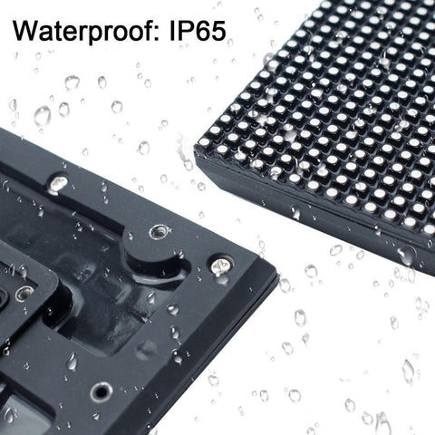 Image of New Generation M-WF4L P4 (4mm) Outdoor Waterproof LED Module, 4mm Pixel Pitch Full RGB LED Panel Screen in 320 * 160 mm with 8192 dots, 1/24 Scan, 4500 Nits For Outdoor Display