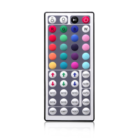 Image of 44Key IR Remote Controller for RGB LED Strip Lights 4-pin DC12V-24V LED Strip Controller