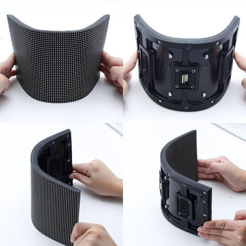 Image of New Generation M-WF8 P8 (8mm) Outdoor Waterproof LED Module, 8mm Pixel Pitch Full RGB LED Panel Screen in 256* 128 mm with 512 dots, 1/8 Scan, 4500 Nits For Outdoor Display