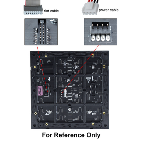 Image of M-HD2 High Definition P2 (2mm) Small Pixel Pitch Indoor LED Module, Full RGB Pixel LED Tile in 256*128mm with 8192 dots, 1/32 Scan, 800 Nitsfor indoor Display