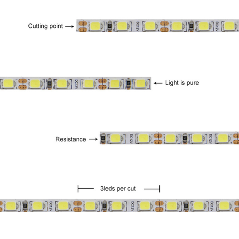 Image of 4mm Wide Super Slim DC 12V Dimmable SMD2835-600 Flexible LED Strips 10Watt/Meter 1000LM/M 120 LEDs Per Meter White FPCB Background LED Tape Light