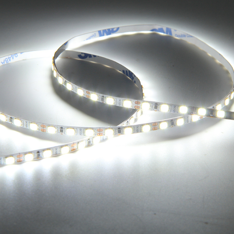 Image of 4mm Wide Super Slim DC 12V Dimmable SMD2835-600 Flexible LED Strips 10Watt/Meter 1000LM/M 120 LEDs Per Meter White FPCB Background LED Tape Light