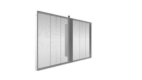 Image of aClear Series P3.9/7.8mm Transparent LED Display 1500nits/4500nits in Size 1000x500mm Aluminum Cabinet for Indoor Installation for Glass /Window