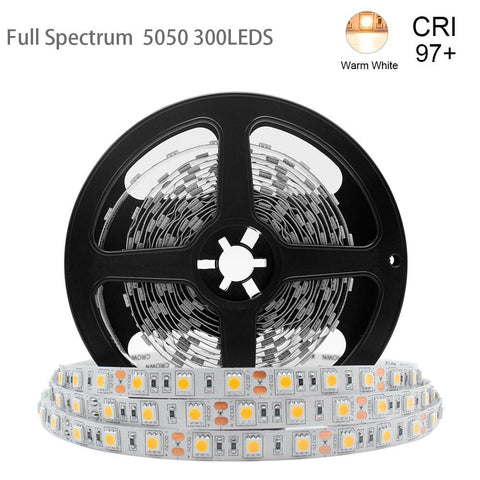 Image of 16.4Feet (5Meter)SMD5050 300LED 12VDC 60Watt True Color CRI95+ High Color Accuracy LED Flexible Strip Light that Produce Full Spectrum Natural Light