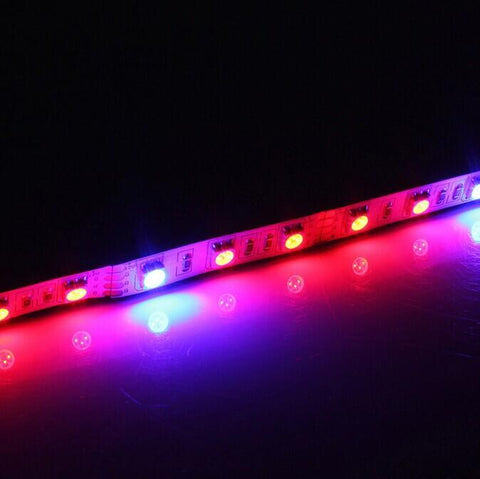 Image of Plant Growth RED:BLUE /660nm:460nm LED Grow Light SMD5050 60LEDs 14.4W Per Meter Strip