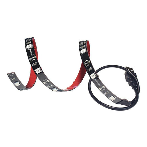 Image of 5V USB LED Strip Light SMD5050 LED TV Background Lighting Kit, Moodlight Kit with USB port for HDTV, Desktop, Monitors, Gardens, Kitchen, Cars, Bar