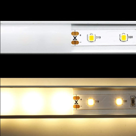 Image of 5Pack 1Meter (40'') Bendable Aluminum Channel System with Cover, End Caps, and Mounting Clips, for LED Strip Installations, Ultra-Thin Silver Finish