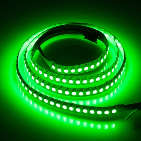 Image of DC 5V SK6812 Individually Addressable LED Strip Light 5050 RGBW 6.6 Feet (200cm) 144LED/Meter LED Pixel Flexible Tape White PCB