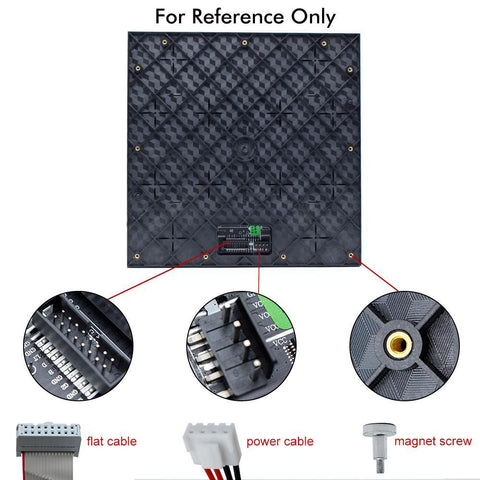 Image of M-ID3.91 P3.91 Rental Sereis LED Module,Full RGB 3.91mm Pixel Pitch LED Display Tile in 250*250mm with 4096 dots, 1/16 Scan, 800 Nitsfor indoor Display
