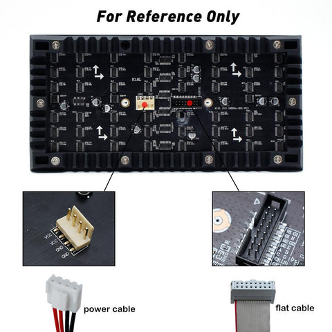 Image of M-SF8 (P8) Silicon Based LED Module, 8mm Full RGB Pixel Panel Screen in 256 * 128 mm with 512 dots, 1/8 Scan, 4500 Nits LED Tile for Indoor Display
