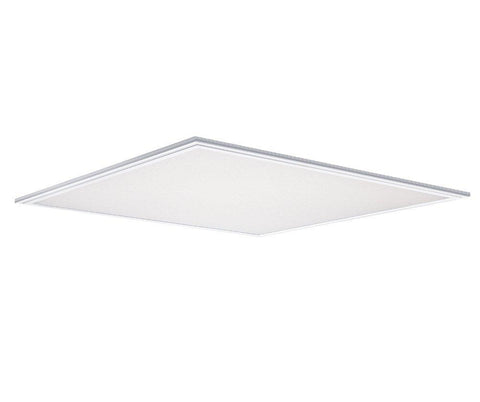 Image of 2'x2' (595x595mm) 40W LED Panel Light in 0.39'' (10mm) Thick White Trim Flat Sheet Panel Lighting Board Super Bright Ultra Thin Glare-Free