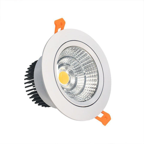 Image of LED Downlight 16W Dimmable CRI80 COB Directional Recessed Ceiling Light Cut-out 4.5in (115mm) 60 Beam Angle 120W Halogen Bulbs Equivalent