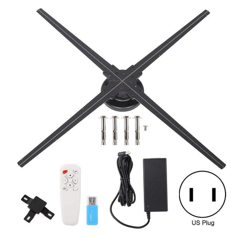 Image of Free Shipping 70cm 3D Hologram WiFi App Control Advertising Display LED Fan- 4 Blades 1022 LEDs Ideal for Store/Casino/Restaurant/Bar Signs