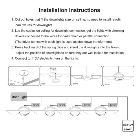 Image of LED Downlight 9W Dimmable CRI80 COB Directional Recessed Ceiling Light Cut-out 3.35in (85mm) 60 Beam Angle 80W Halogen Bulbs Equivalent
