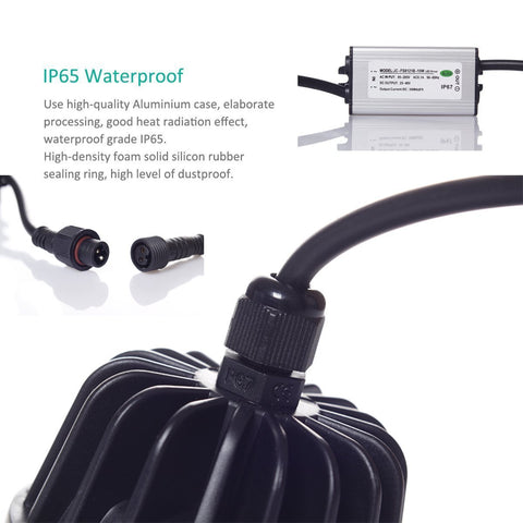 Image of 5W/7W/9W/12W/15W Waterproof IP65 Non-dimmable CRI>80 Square Shape Recessed LED Downlight Fixture Fit for Shower, Suana and Outdoor Lighting