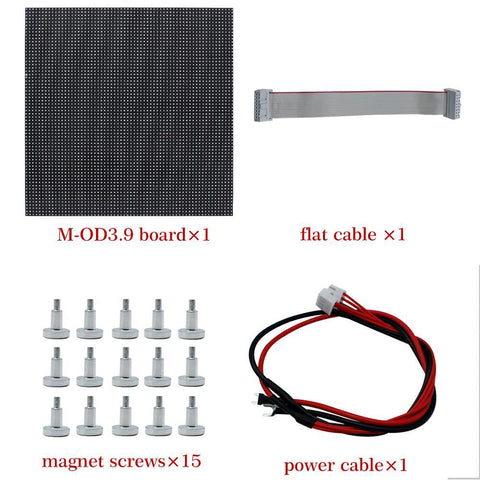 Image of M-OD3.9 P3.91 Rental Sereis LED Module,Full RGB 3.91mm Pixel Pitch LED Tile in 250*250mm with 4096 dots, 1/16 Scan, 5000 Nits for outdoor Display