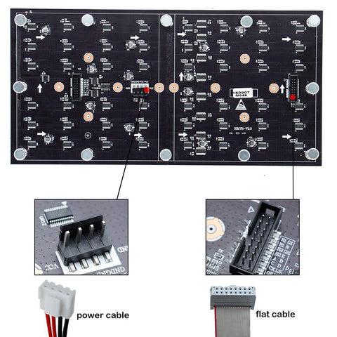 Image of M-F2.5L (P2.5) Bare Board LED Module, 2.5mm Full RGB Pixel Panel Screen in 320 * 160 mm with 8192 dots, 1/32 Scan, 800 Nits LED Tile for Indoor Display