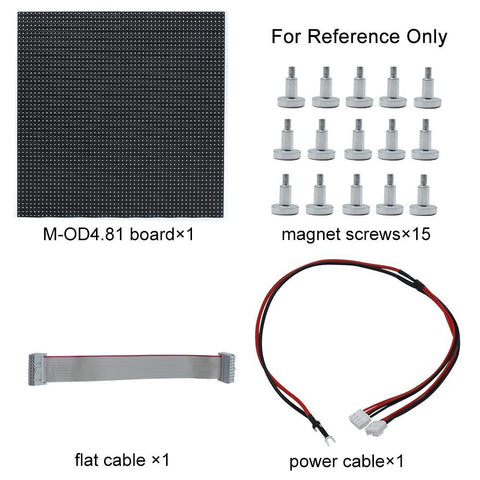 Image of M-OD4.8 (P4.8) Rental Outdoor LED Module, Full RGB 4.81mm Pixel Pitch LED Tile in 250 * 250mm with 2704 dots, 1/13 Scan, 5000 Nits For Outdoor Display