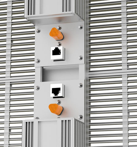 Image of aClear Series P3.9/7.8mm Transparent LED Display 1500nits/4500nits in Size 1000x500mm Aluminum Cabinet for Indoor Installation for Glass /Window