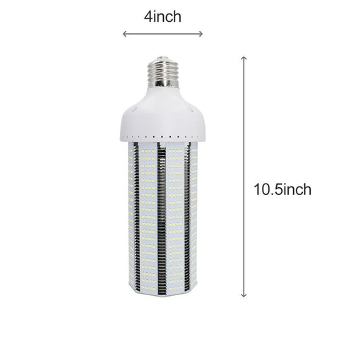 Image of LED Corn Light Bulb, E39 Medium Screw Base, Metal Halide Replacement for Indoor Outdoor Large Area Lighting, Street and Area Light, HID, Hp